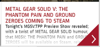 Illustration for article titled Metal Gear Solid V Is Coming To PC